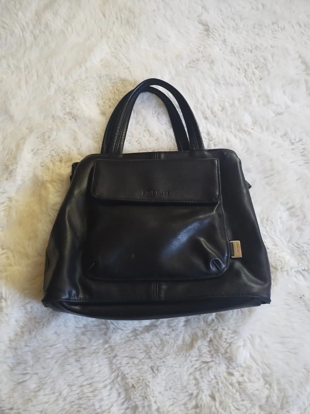 Nine West Black Satchel Handbag